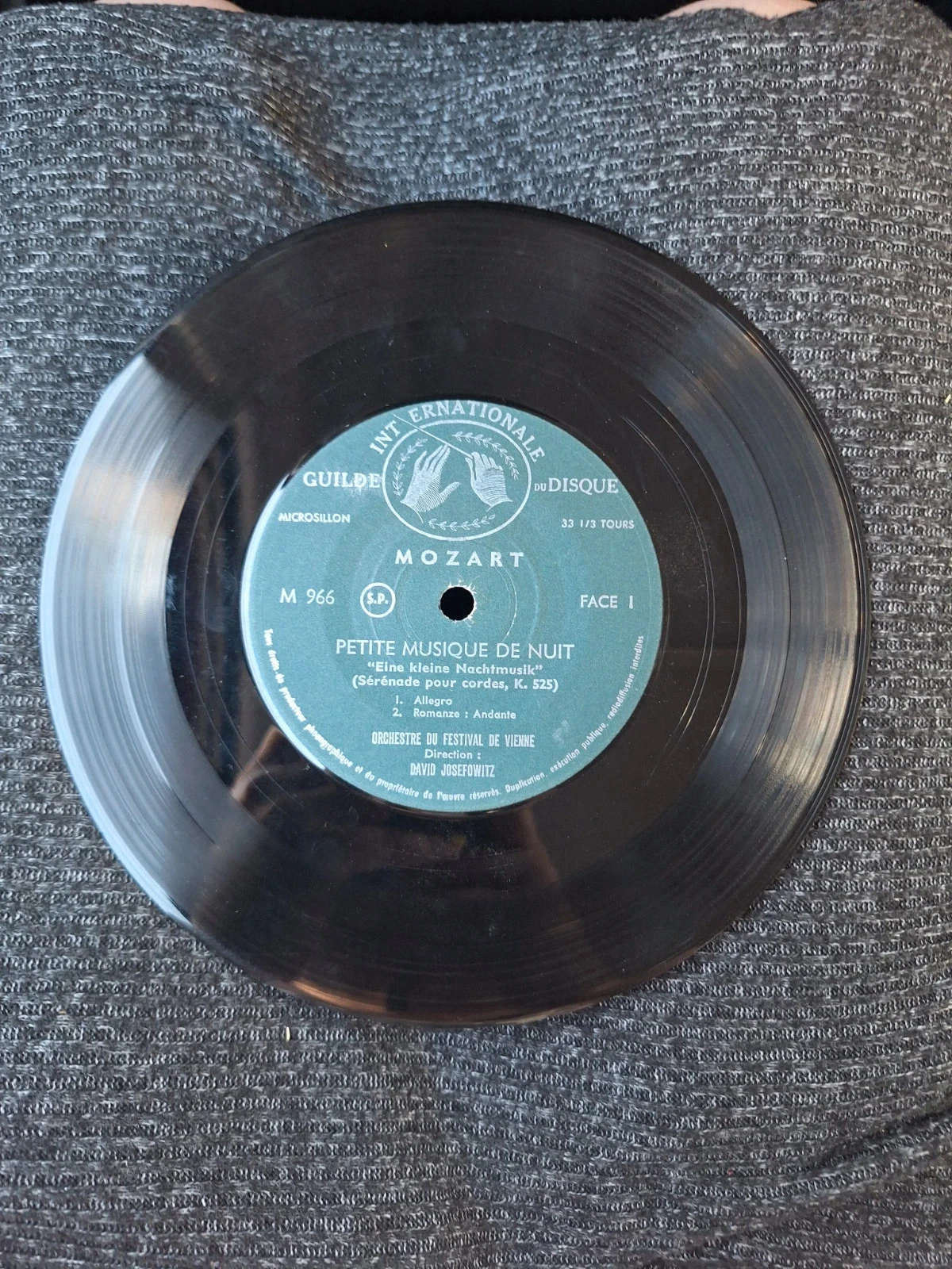 Disco de vinilo Mozart - Pequeña Música Nocturna (Guilde du Disque M 966) – photo 3